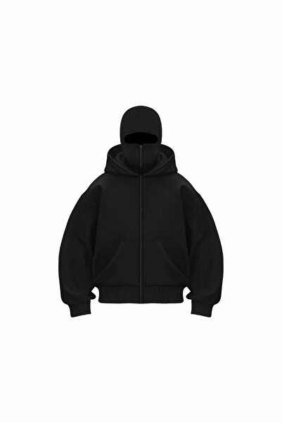 1blood Kar Maskeli Ninja Unisex Sweatshirt Hırka kalın polar