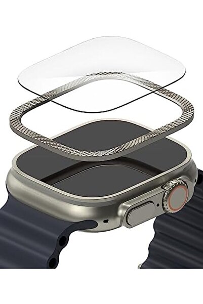 Ringke Apple Watch Ultra 2 / 1 Screen Protector 49mm) and Case |Bezel Styling & Glass- 49-48