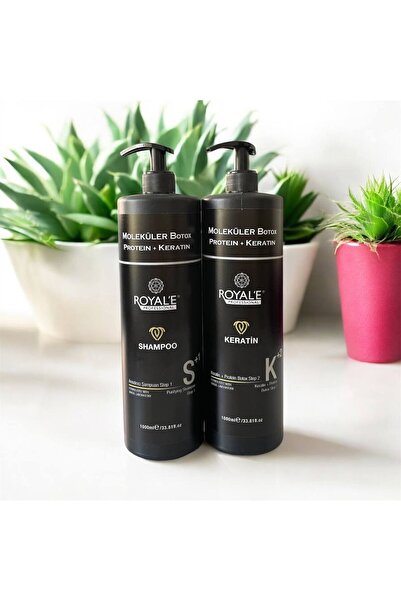 royale professional KERATİN MOLEKÜLER BOTOX SET - PROTEİN + KERATİN SET 1000ml