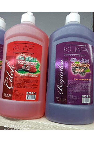 Kuaf Böğürtlenli & Çilekli Sir Ağda Temizleme Yağı 750 Ml 1+1