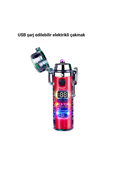 byzm MX8811 USB Şarj Edilebilir Fenerli Çakmak