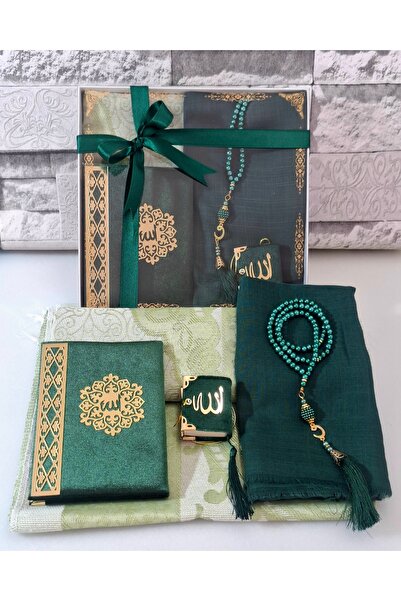 hira tasarım Çeyizlik Hediyelik 5 parça Gelin Bohça Seti başörtü Seccade Seti...