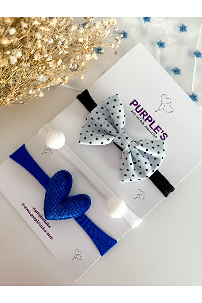 PURPLE'S BİR TUTAM MUTLULUK مجموعة من 3 قطع من ربطات الشعر المرنة للغاية المص...