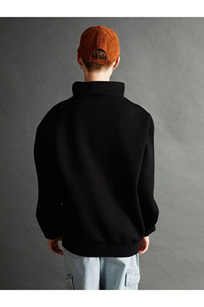 LC Waikiki Hanorac gros pentru damă, cu guler în picioare, imprimat