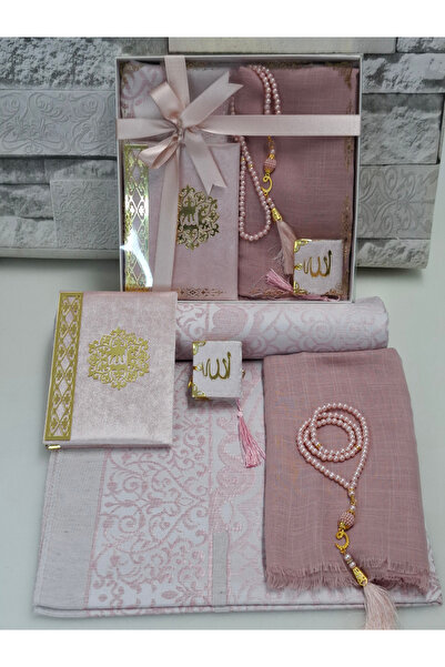 hira tasarım Çeyizlik Hediyelik 5 parça Gelin Bohça Seti başörtü Seccade Seti...