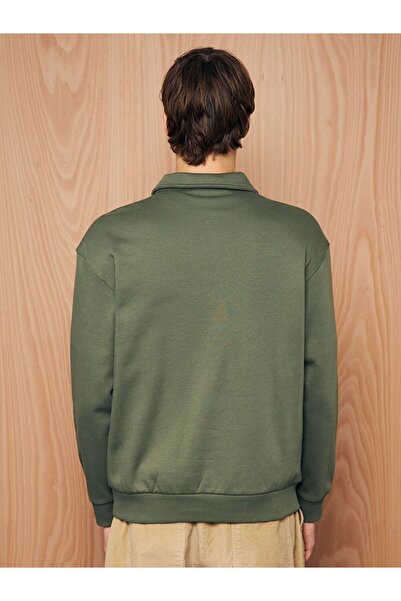 LC Waikiki Ανδρικό μακρυμάνικο φούτερ με λαιμόκοψη πόλο