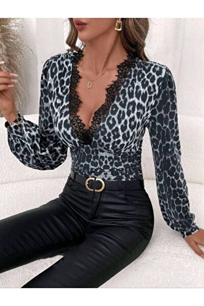 MAXORA SHOP Lycra Blouse with Prints – Modern and Versatile Model