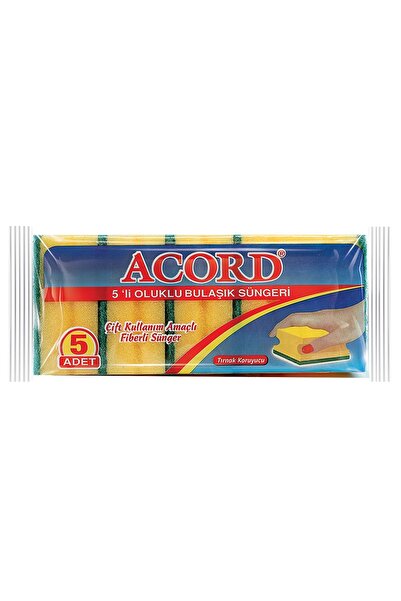 Acord 5-Piece Slotted Dish Sponge