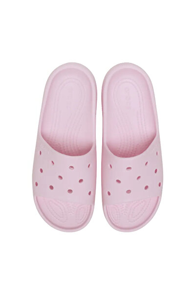 Crocs Classic Slide v2 Unisex Pembe Günlük Stil Terlik 209401_6ZW