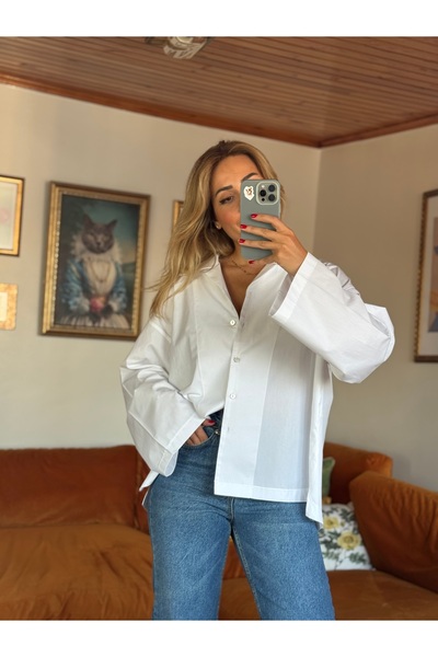 Butik Beyaz Grozni Gömlek