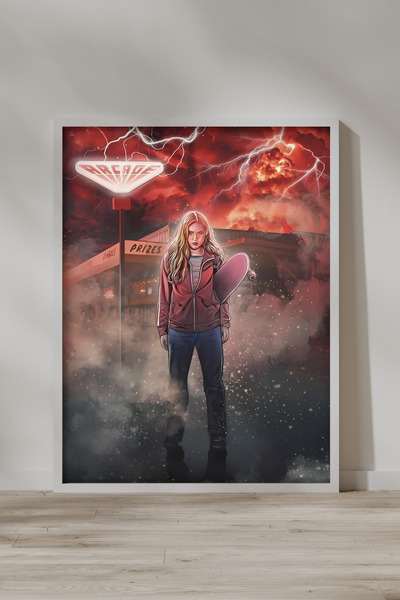 FGHGF Stranger Things Seri 003 Çerçevesiz Poster & Duvar Tablosu