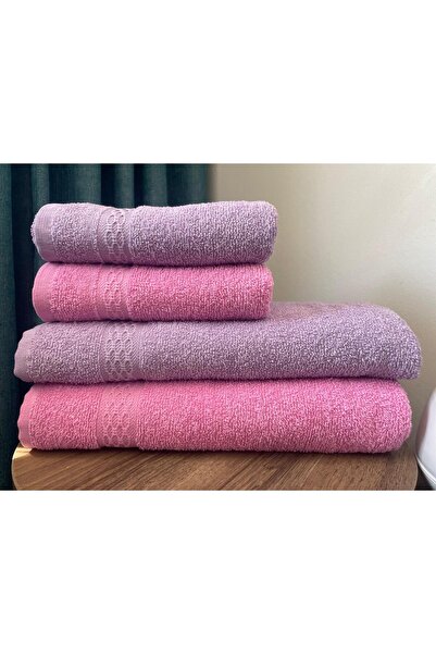 MYSOFTHOME 4-Piece Bath Towel Set Cotton / Hammam Set / Oversized Towel Set