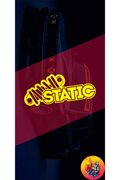 sticker ملصق زجاجي لسيارة Jdm من STATIC Text - ملصق زجاجي ثلاثي الأبعاد - صور...