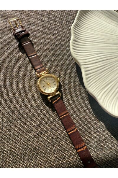 rubsey Retro Minimal Leather Cord Vintage Women's Wristwatch