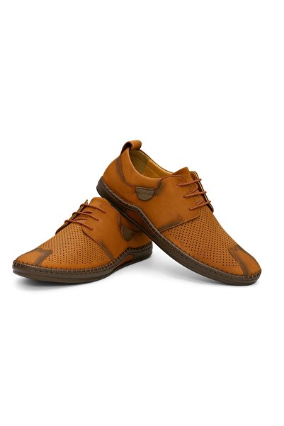 Growish Gr367 Genuine Nubuck Leather Lightweight Poly Sole Perforated Casual Espadrille Style with Stitched Accessories