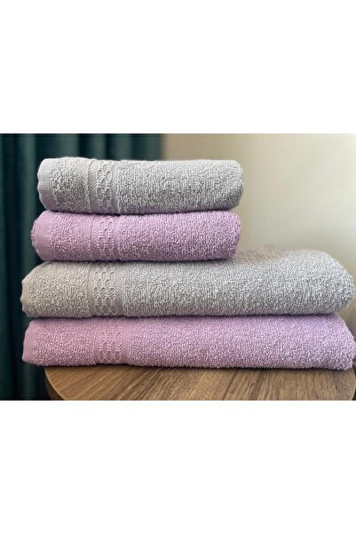 MYSOFTHOME 4-Piece Bath Towel Set Cotton / Hammam Set / Oversized Towel Set