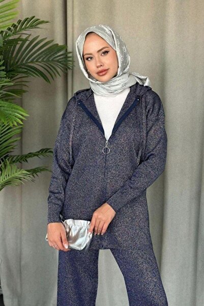 Şulemoda Giyim Патара Симлі Трико Комплект Синій