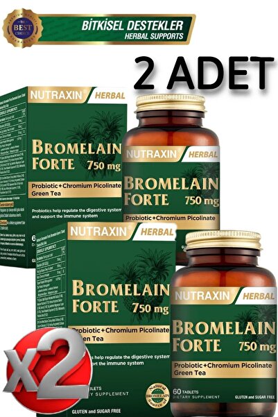 Nutraxin Bromelain Forte 60 Tablet 2 Adet
