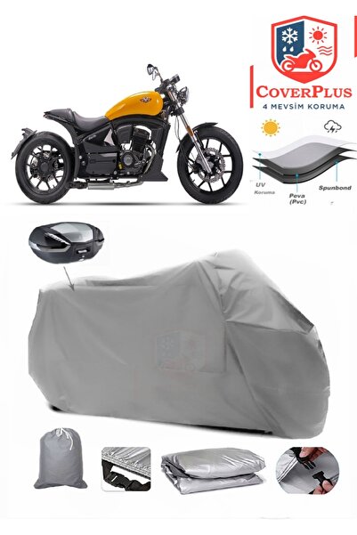 CoverPlus Regal Raptor Pilder 250 Branda Arka Çanta Uyumlu Motor Brandası Mot...