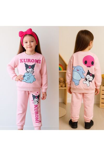 KOKOŞ BEBEK Girl's Kuromi Combination |   3-Piece Cotton Set |   3/10 Years Old