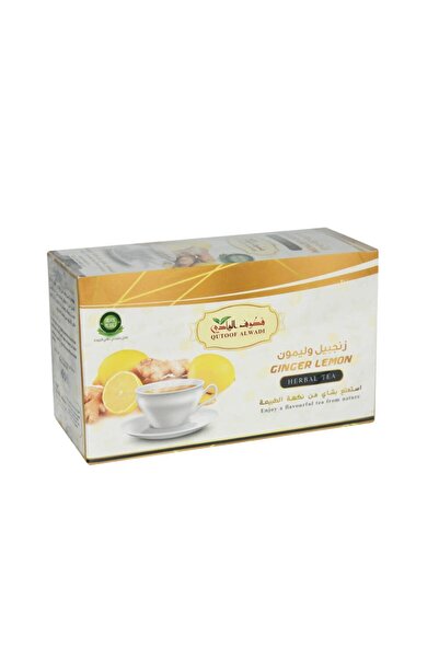 Qutoof Alwadi Qatouf Al Wadi Natural Ginger and Lemon Drink, 24 Bags