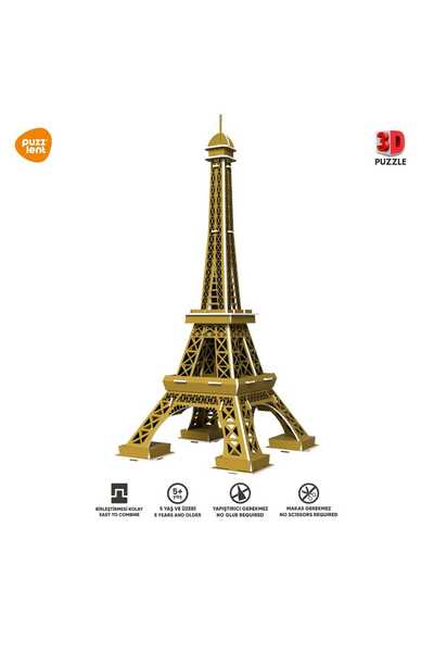 puzzlent Eyfel Kulesi 3D Puzzle – Paris’in Simgesi Şimdi Evinizde