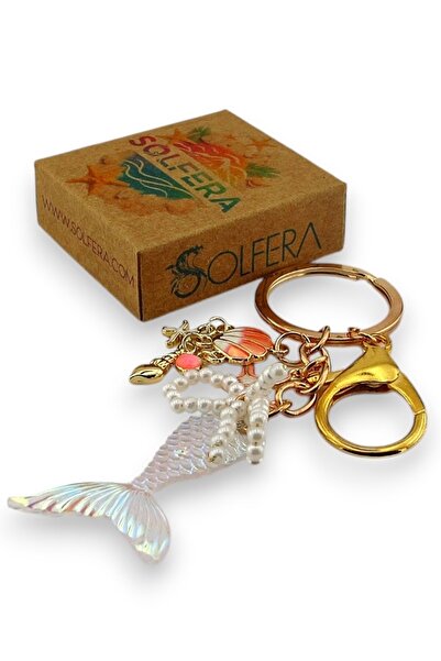 Solfera Denizkızı Kuyruk Okyanus Deniz Plaj Charm Çanta Süsü Anahtarlık KY007