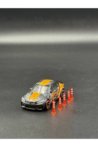 3D Atelier 1:64 Ölçek Diaroma Trafik Garaj Aksesuarları Dubalar Turuncu & Beyaz (10 ADET)
