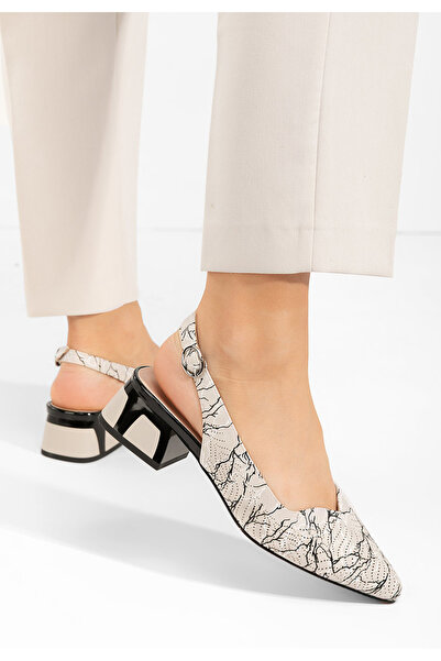 B T Shoes Γόβες slingback Rahela V2 μπεζ