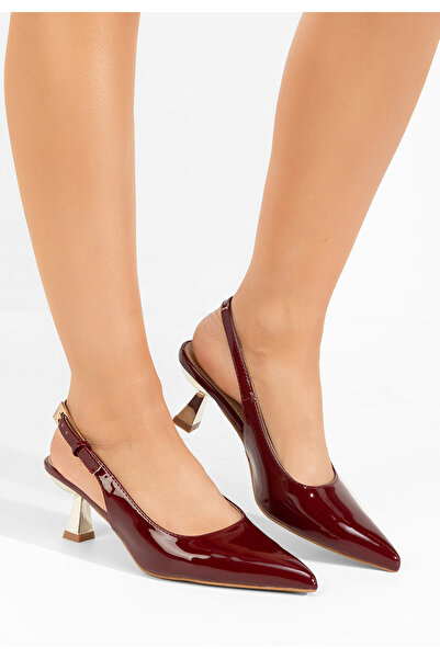 B T Shoes Pantofi slingback Ayako grena