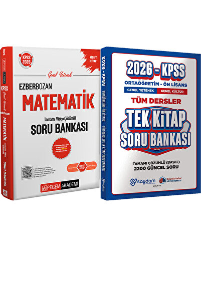 Pegem Akademi Yayıncılık 2026 KPSS Ezberbozan Matematik Soru - Ortaöğretim Ön...