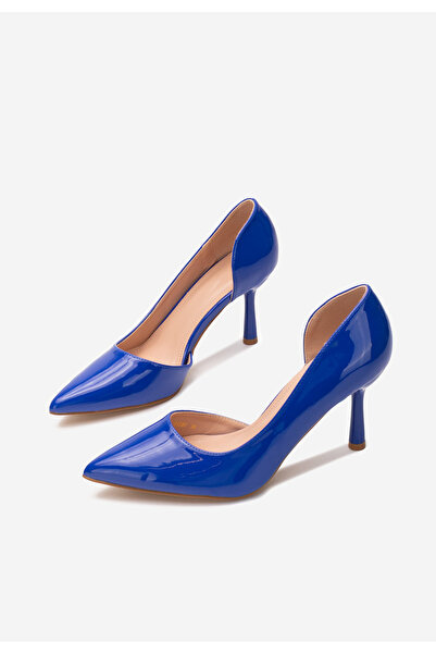 B T Shoes Modré lodičky do špičky Rannya