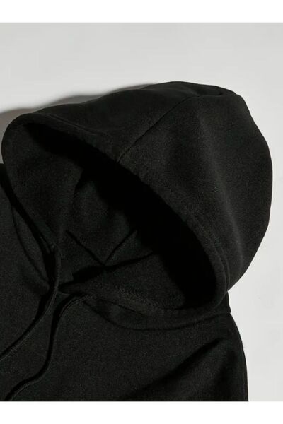 Elvino Street Wear Style Black Angels με στάμπα γυναικεία/ανδρικά unisex oversize φούτερ με κουκούλα 3 κλωστών