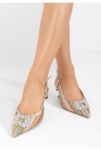 B T Shoes Γόβες slingback Verlie πολυχρωμο