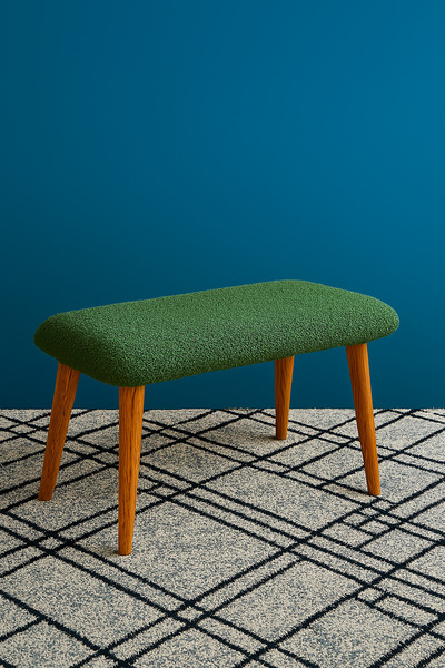 eda hacıoğlu edam bedding group Peluş Teddy Kumaş Pofidik Ahşap Ayaklı Geniş ...