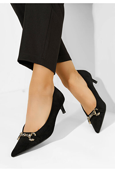 B T Shoes Černé lodičky do špičky Treva