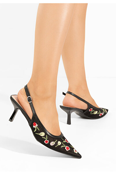 B T Shoes Черни обувки на тънък ток Denne