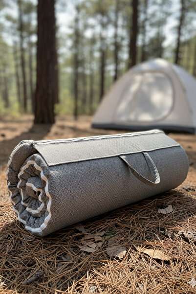 Evessan Tek Kişilik Kamp Matı 90x190x5cm Katlanır Sünger Mat Kamp & Avcı Yatağı