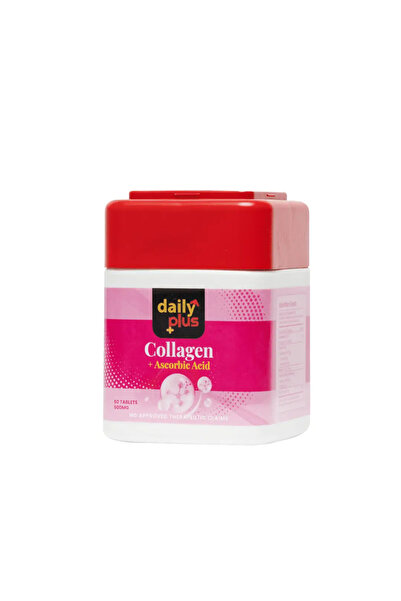 DAILY PLUS الكولاجين + حمض الأسكوربيك - 60 كبسولة 500 ملغ