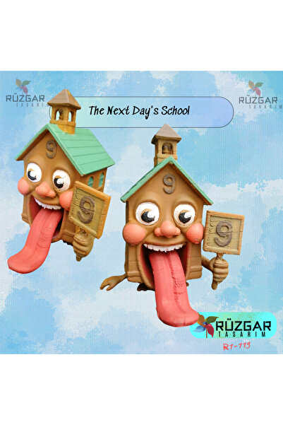 Rüzgar Tasarım The Next Day's School Tung Tung Sahur Karakteri 13 Cm Figür
