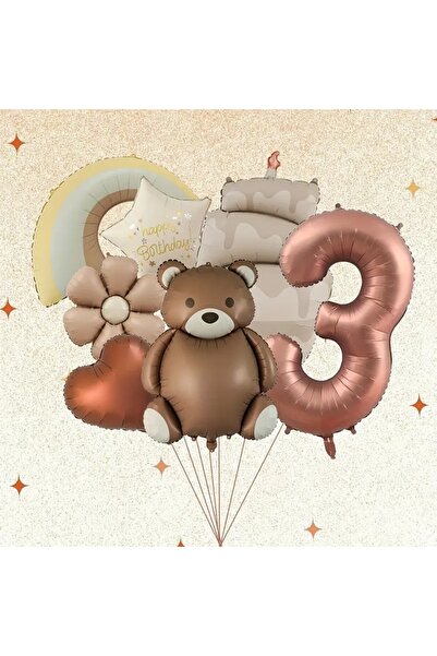 DÜVENCİ TİCARET Набір із 7 кульок на день народження у формі райдужного торта...