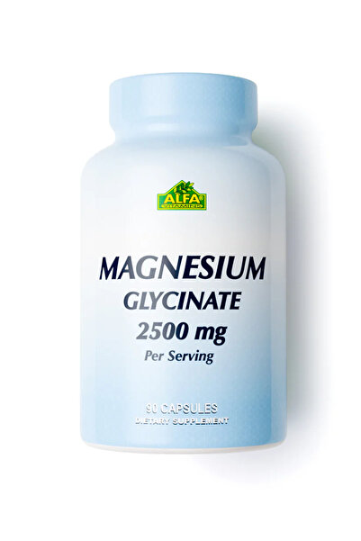 Alfa Vitamins جليسينات المغنيسيوم ٢٥٠٠ مجم - ٩٠ كبسولة