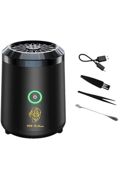 Al Rayyan Sports Portable Chipkoo Oud Incense Burner with USB Rechargeable Electronic Features