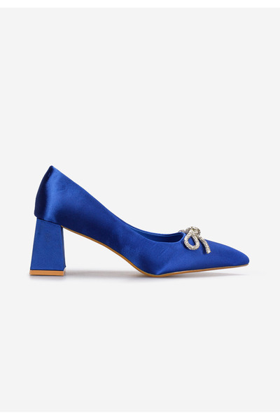 B T Shoes Pantofi cu toc gros Abigale navy