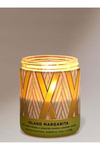 Bath & Body Works شمعة آيلاند مارغريتا ماسون ذات الفتيل الواحد