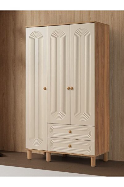 SEDİR MARKET %100 MDF 3 KAPILI GARDIROP