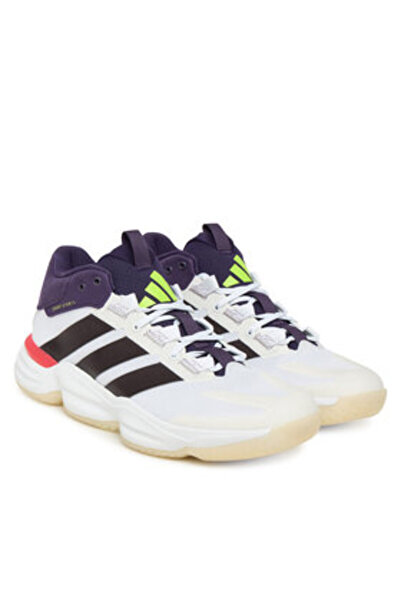 adidas Men's Indoor Shoes Multicolor PERFORMANCE & CORE-JH5163 FTWWHT/AURMET/AURPLU