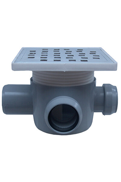 EVOSANITARY Sifon de pardoseală pătrat cu coloană verticală SL 2 intrări 90/1...