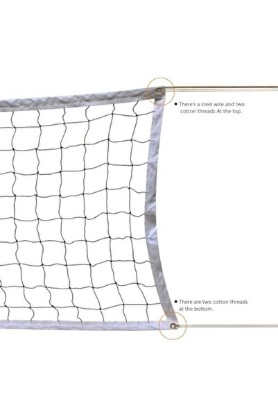 Generic Professional Volleyball Net 9x1m for Pool, Beach, and Backyard