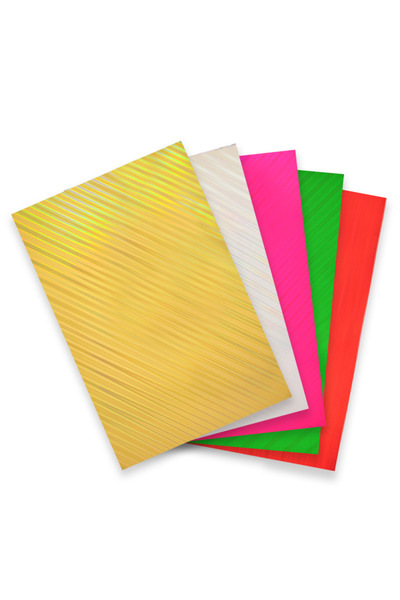 Minopi Hologramlı 50x70 Fon Kartonu 10'lu Paket Renkli Paket